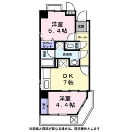 六甲駅 徒歩10分 5階の物件間取画像